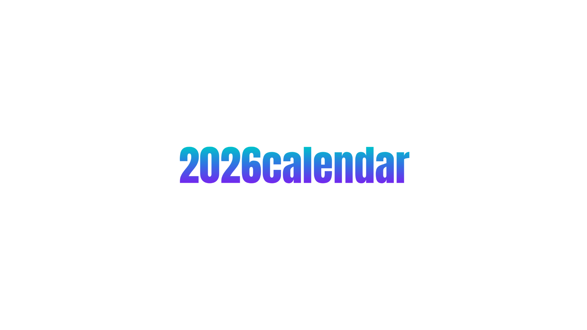 2026 CALENDAR